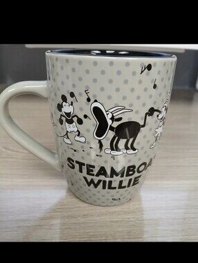 Disney Store Steamboat Willie Mickey Mouse Cartoon Coffee Mug
